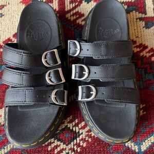 DR. MARTENS BLAIRE WOMENS SLIDE PLATFORM SANDALS Size 7
